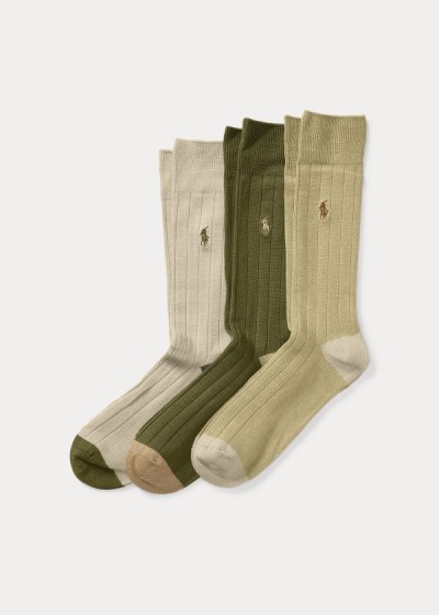 Pánské Ponožky Polo Ralph Lauren Rib-Knit 3-Pack - 69723-UVNT